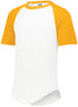 Augusta Sportswear Youth Short Sleeve Baseball Jersey (424), Color 'White/Gold'